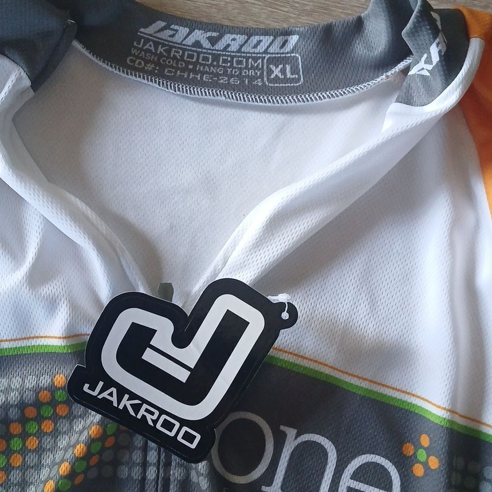 Jackroo Cycling Jersey Women's XL Relaxed Fit Lightweight Color Block Full Zip - Picture 2 of 14